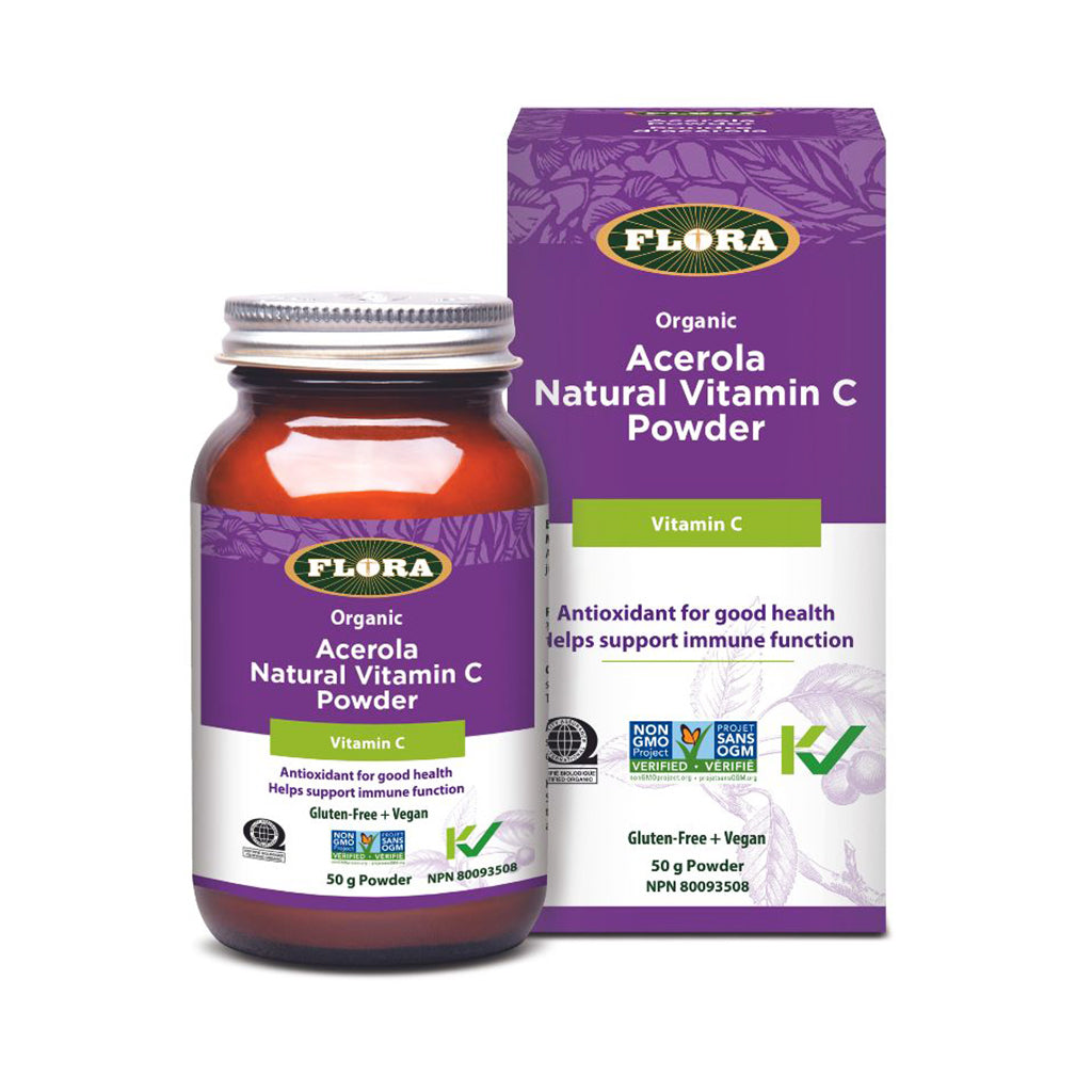 Flora Organic Acerola Natural Vitamin C Powder