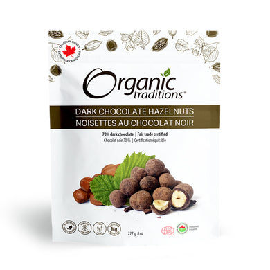 Organic Traditions Dark Chocolate Hazelnuts