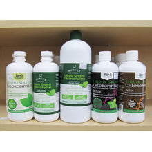 various types of Liquid Greens Chlorophyll 