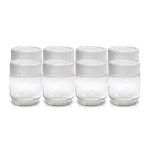 Euro Cuisine Glass Yogurt Jars, Set of 8