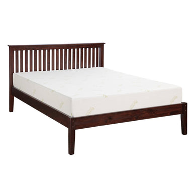 Newport Bed Platform with a mattress on it