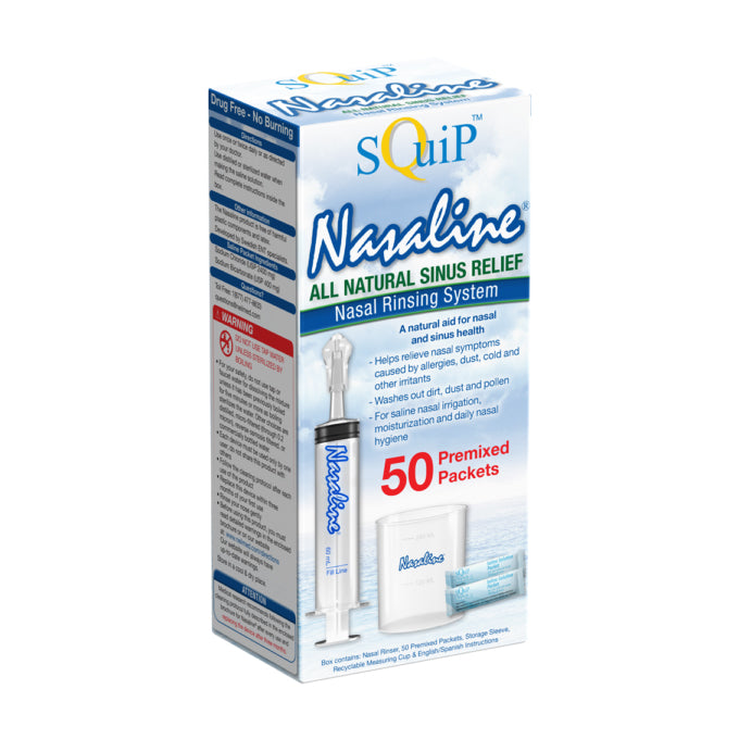 Nasal Irrigation System with 50 Salt Packets, Sinus Rinse Machine, Nose