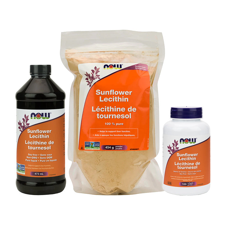 NOW - Sunflower Lecithin (Liquid & Powder) – AvivaHealth.com