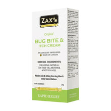 Zax's Bug Bite & Itch Cream, previous label